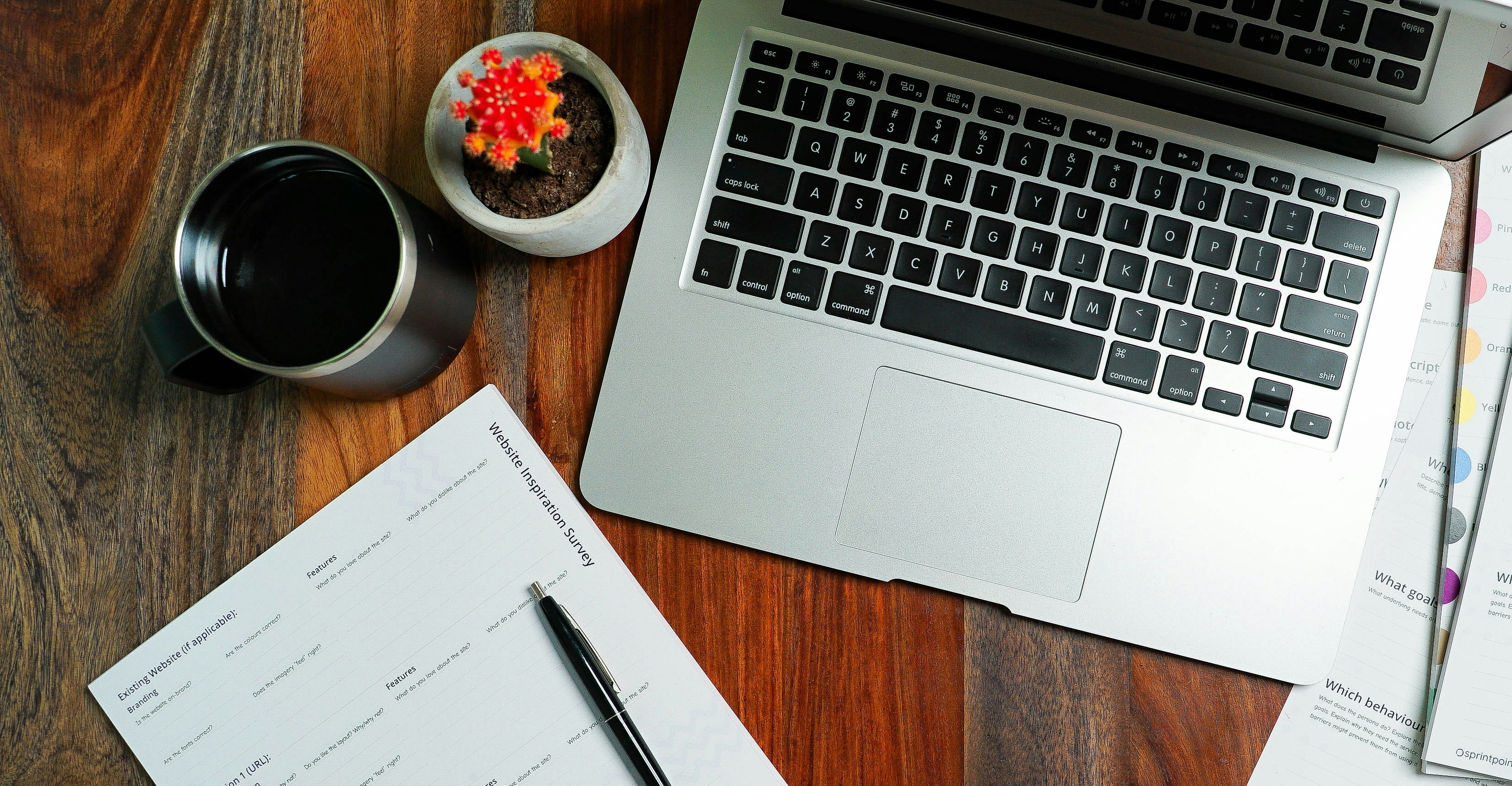 A laptop in an office setting